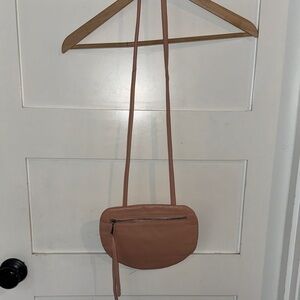 Christopher Kon Mini Leather Crossbody Bag Blush Pink Purse